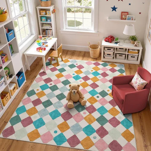 Vista 66 de jinchan Alfombra a rayas de 2 x 3 para entrada, alfombra de cocina, tapete pequeño, antideslizante, ligero, de bajo perfil, decoración para entrada
