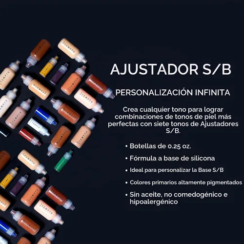 Vista 6 de TEMPTU Juego de iniciación de ajuste de sombra a base de silicona S/B: fórmula de larga duración y altamente pigmentada para personalizar tonos