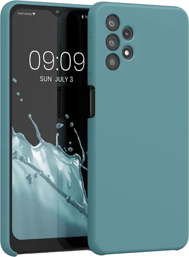 Vista 220 de kwmobile Funda Compatible con Samsung Galaxy A14 5G - Funda de teléfono de TPU y silicona con acabado suave - Verde Lima