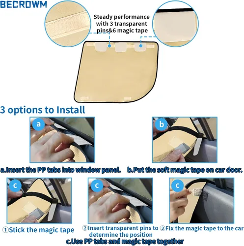 Vista 3 de Paquete de 2 accesorios de viaje para perros, funda protectora de asiento de puerta para vehículo, protector de arañazos de mascotas, protector