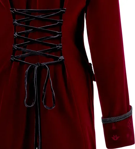 Vista 7 de Chaqueta gótica steampunk para mujer, estilo victoriano, medieval, vintage