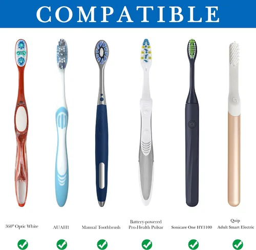 Vista 3 de Linkidea - Soporte para cepillos de dientes montado en la pared para ducha, autoadhesivo con 5 ranuras para cepillos y pasta de dientes, compatible
