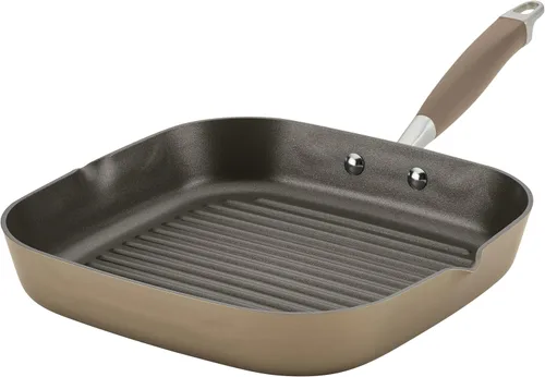Vista 27 de Anolon Advanced Home Parrilla/Plancha Plana Antiadherente de Doble Quemador Anodizada Dura, 10 x 18 Pulgadas, Índigo