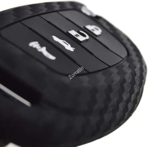 Vista 5 de Protector de silicona de carbono con 4 botones para Hyundai Santa Fe, Sonata, Tucson, Tuscon TQ8-RKE-4F16 2013-2016