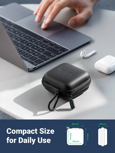 Vista 4 de UGREEN Paquete de estuche para auriculares con bolsa organizadora de viaje