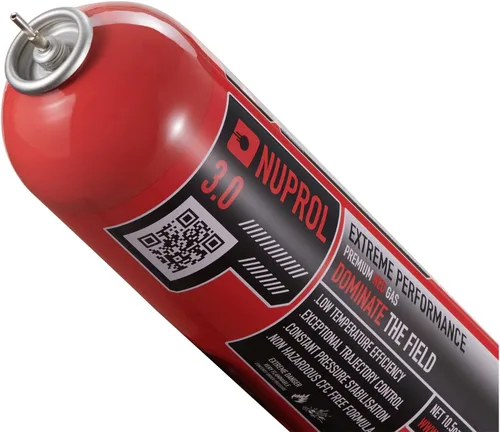 Vista 3 de Lancer Tactical Nuprol 3.0 Ultimate Strong 30.9 lbs/199 PSI Rojo Airsoft Verde Gas 33.8 fl oz
