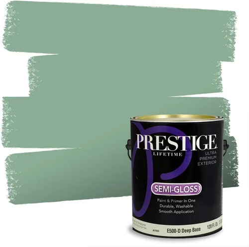 Vista 80 de Prestige Paints - 2 en 1, pintura base y pintura de exterior, E100-N-735BM