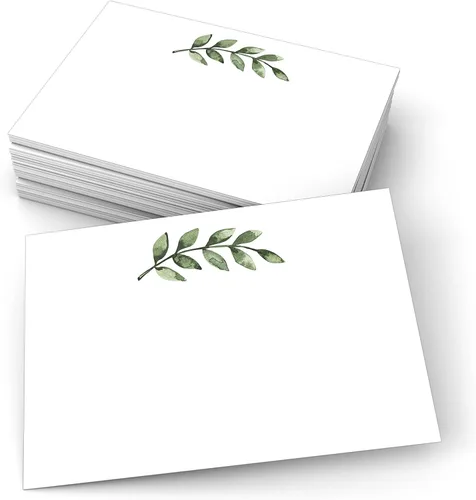 Vista 9 de 321Done Tarjetas verdes en blanco, papel kraft de 4 x 6, juego de 50 – fabricadas en los Estados Unidos, cartulina gruesa, ideal para saludos