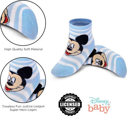 Vista 4 de Disney 10-Pack Mickey Mouse Baby Boy Infant Sock Multicolor - 0-24 Months