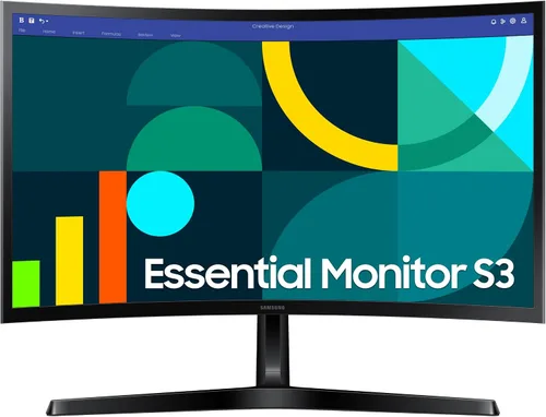 Vista 16 de Samsung Monitor de computadora curvo Essential S3 (S36GD) Series FHD 1800R