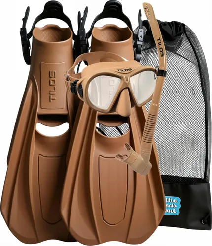 Vista 14 de Tilos Juego de buceo Aquastalk con bolsa de transporte de malla Rayo Flor