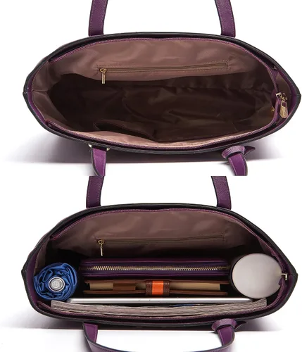 Vista 5 de Soperwillton - Juego de bolsas para mujer a la moda, 5