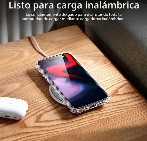 Vista 5 de ESR Funda para iPhone 15 Pro, protección de grado militar con esquinas que absorben los golpes, parte trasera acrílica resistente a los arañazos