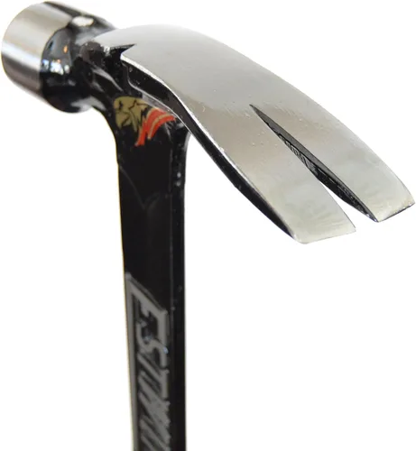 Vista 3 de Estwing Serie Ultra - Martillo de carpintero de 15 oz con gancho para arrancar, cara fresada y mango de cuero genuino - E15SM