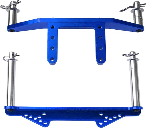 Vista 5 de Soportes de cuerpo delanteros y traseros de metal, postes de cuerpo, piezas de actualización compatibles con Traxxas Slash 2WD Rustler Stampede VXL