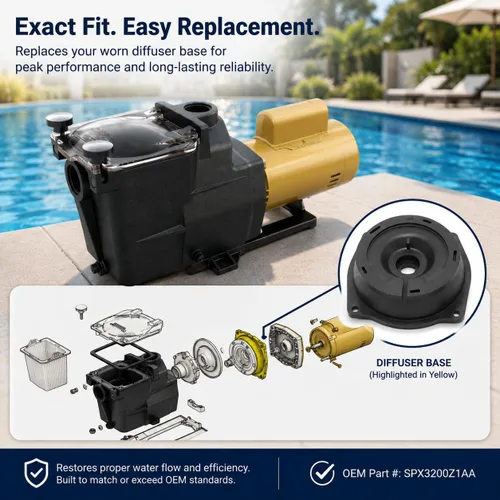 Vista 8 de AppliaFit Placa de sellado compatible con Hayward SPX2600E5 para bombas seleccionadas Hayward SuperPump y MaxFlo