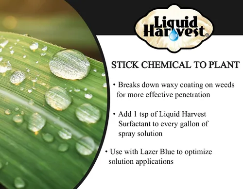 Vista 5 de Paquete de 8 onzas Liquid Harvest Lazer Blue Spray Indicador, Surfactante y Mesotriona para un control eficaz de malezas