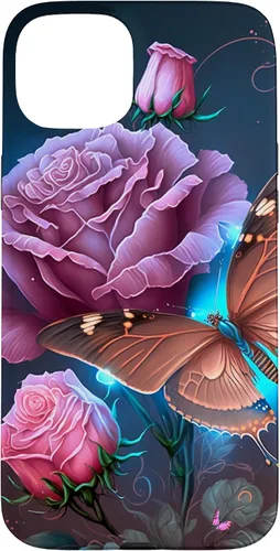 Vista 9 de Family Butterfly Rose Flower Firefly PC Case for iPhone 17