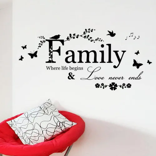Vista 4 de Blinggo - Calcomanías de vinilo despegables, para pared, diseño de cita/texto, decoración del hogar