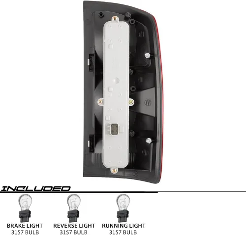 Vista 3 de EPIC LIGHTING Par de luces traseras halógenas estilo OE con bombillas y tablero de repuesto para DGE 02-06 RAM 1500 2500 03-06 RAM 3500