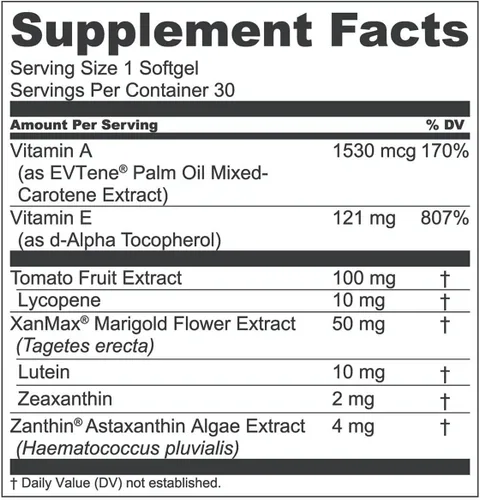 Vista 8 de 1MD Nutrition VisionMD - Vitamina para ojos CARMIS - Suplemento ocular para adultos - con OptiLut luteína y zeaxantina - Apoya el cuidado