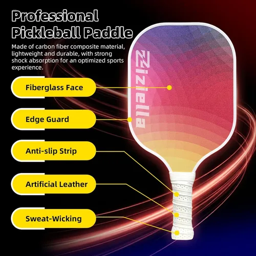 Vista 4 de Juego de Paletas para Interiores con Red, Set de Pickleball Portátil con Red para Diversión Familiar o Individual, Todo en Uno Deportes al Aire