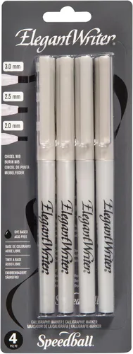 Vista 6 de Set de 6 marcadores de punta mediana para caligrafía Speedball Elegant Writer