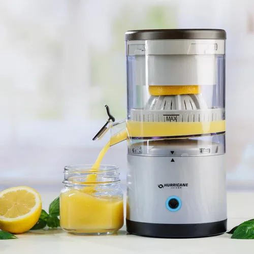 Vista 9 de Hurricane Juicer, potente máquina extractor de jugo inalámbrico, exprimidor de frutas de diseño compacto con piezas aptas para lavavajillas