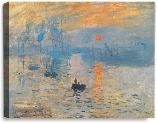 Vista 83 de IPIC - Reproducción artística de los lirios de agua de Claude Monet 1906, impresiones giclée coinciden con el marco dorado clásico, arte de pared