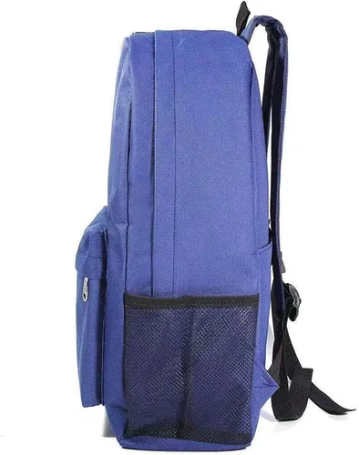 Vista 3 de Duuloon Mochila casual de estrellas de fútbol Kylian Mbappe&Messi y Neymar para estudiantes, mochila gráfica PSG para adolescentes, Azul