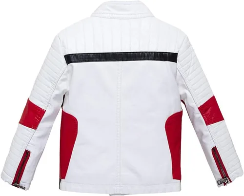 Vista 3 de Chaquetas piloto de motocicleta de cuero para niños