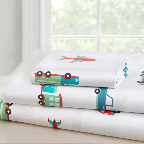 Vista 8 de Wildkin Juego de sábanas para niños pequeños, microfibra suave, sábana bajera y sábana superior, funda de almohada - Caballos