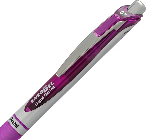 Vista 3 de Pentel EnerGel RTX - Bolígrafo de gel líquido retráctil, (¹/₃₂ pulgadas) línea mediana, punta de metal, tinta de colores surtidos, paquete de 10