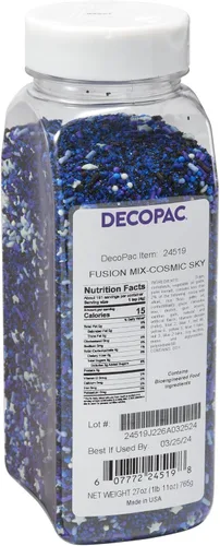 Vista 22 de DECOPAC Bloom Sweet Bloom Deluxe Fusion Mix, 26 onzas, chispas de caramelo elegantes en recipiente portátil, chispas comestibles para pasteles
