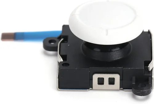 Vista 4 de Entatial Módulo de botón Joystick, ligero, compacto, resistente al desgaste, fácil de reemplazar, palillo de pulgar para interruptor Joycon (blanco)