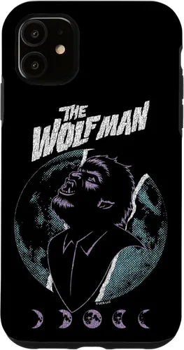 Vista 8 de Universal Monsters Artist Series The Wolfman Retro Poster Case for iPhone 17