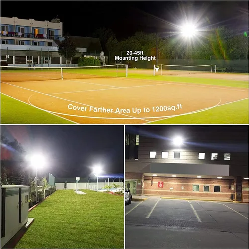 Vista 7 de Luz de inundación LED de 10 W, 1100 lúmenes, luz súper brillante de seguridad/trabajo/planta, IP66 impermeable al aire libre, reflector para porche