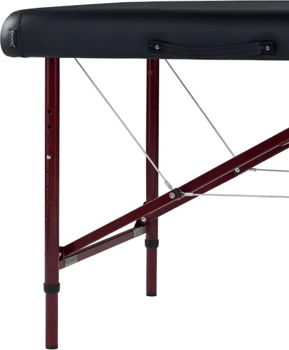 Vista 6 de Master Massage Zephyr - Mesa de masaje portátil y ligera, mesa de tatuaje, cama de spa (negro, granate)