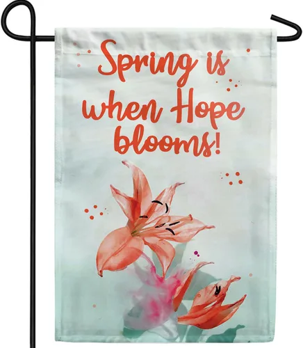 Vista 17 de A Little Rain Gnome Umbrella Garden Flag 12.5" x 18" Double Sided