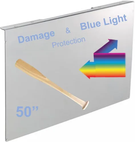 Vista 3 de VizoBlueX Protector de pantalla de TV de 77 pulgadas contra luz azul y daños. Escudo de protección y filtro anti-luz azul que bloquea UV para LCD