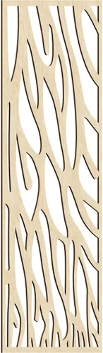 Vista 67 de 9 3/8"W x 24 3/8"H x 1/4"T Bristol Decorativos Paneles de Pared de Madera Calado, Cereza