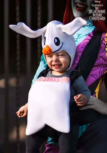 Vista 2 de Disney Nightmare Before Christmas Zero Baby Carrier Cover Costume, Infant Halloween Costume Character