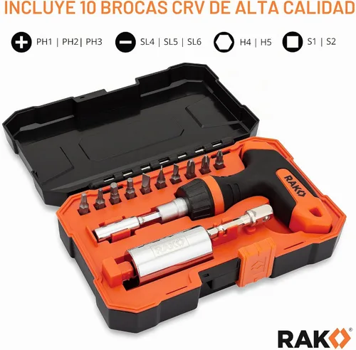 Vista 6 de RAK Universal Socket Grip (0.276 - 0.748 pulgadas) - Llave de trinquete multifunción, adaptador de taladro eléctrico de 15 piezas, conjunto