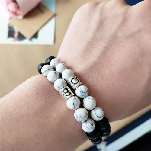 Vista 3 de Long tiantian Pulsera del zodiaco para hombre, pulsera de horóscopo de constelación para mujer, regalos de signo del zodiaco, pulsera con cuentas
