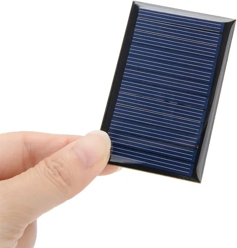 Vista 5 de uxcell® 5 unids 6 V 60 mA Poly Mini módulo de panel de célula solar DIY para juguetes ligeros cargador 2.835 in x 1.772 in