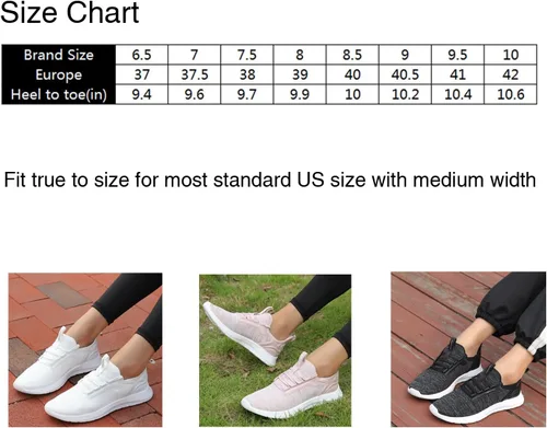 Vista 5 de Zapatos deportivos para caminar y correr para mujer, ligeros, casuales