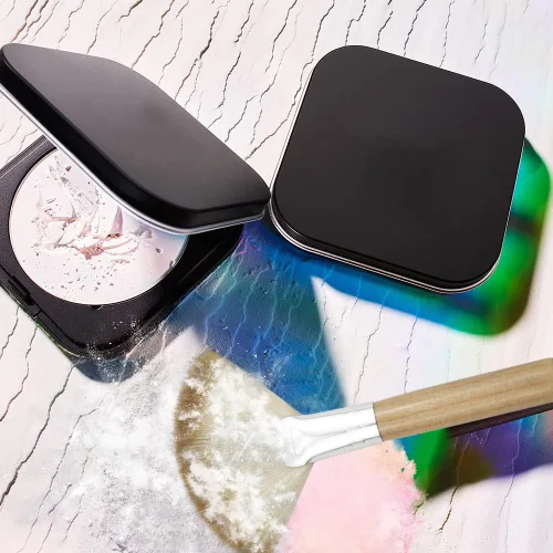Vista 7 de Paquete de 4 cepillos de abanico para mujer, cepillo de cerdas suaves para resaltar la cara, cepillo para rubor con mango largo, cepillos
