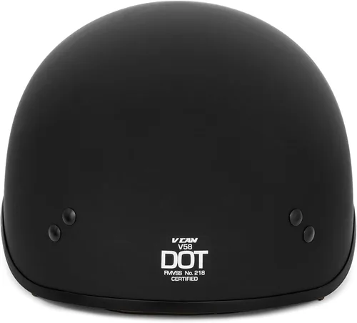 Vista 4 de VCAN Cruiser - Casco de motocicleta de media cara con visera abatible, pico extraíble y hebilla de liberación rápida