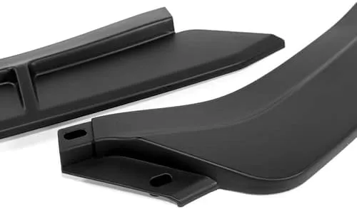 Vista 2 de 3 piezas ABS estilo STP parachoques delantero alerón divisor lateral kit de protección compatible con Kia Forte Koup 2DR Coupe 2014-2016, 2015
