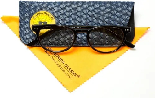 Vista 2 de Lentes de lectura retro para computadora para mujeres y hombres, antirreflejos, fatiga ocular, luz azul, bloqueo UV (marco negro, fuerza +0.00)